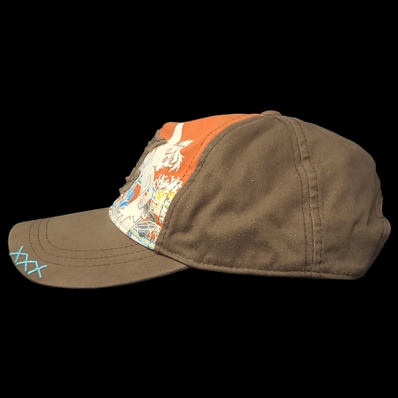 WOMEN'S DISNEY'S TINKERBELL BROWN & ORANGE BASEBALL STYLE CAP - Picture 2 of 7